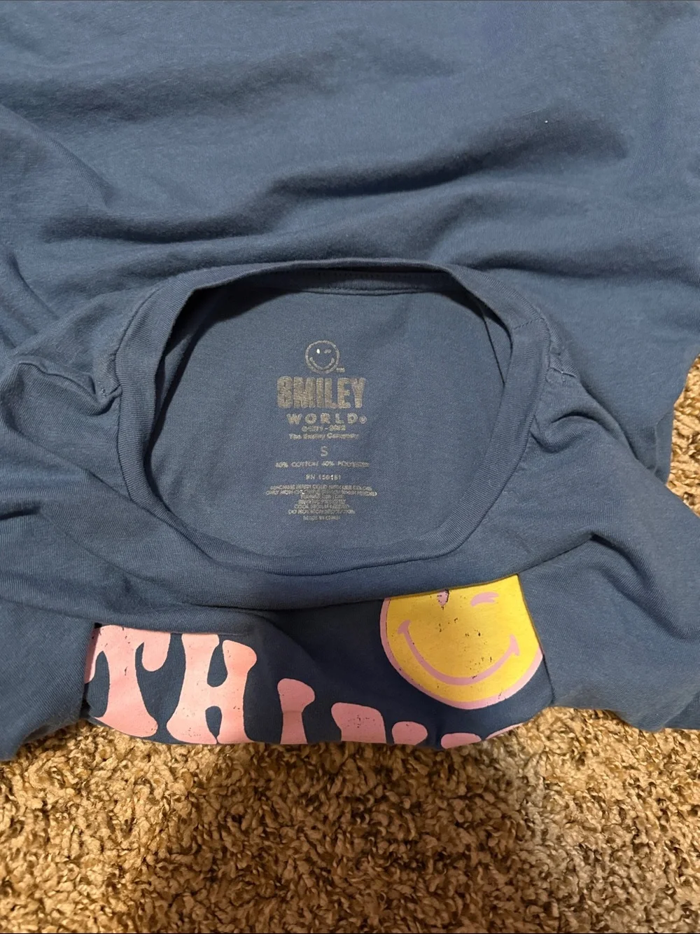 SmileyWorld Think Happy Thoughts Short-Sleeve Tee - Picture 2 of 3